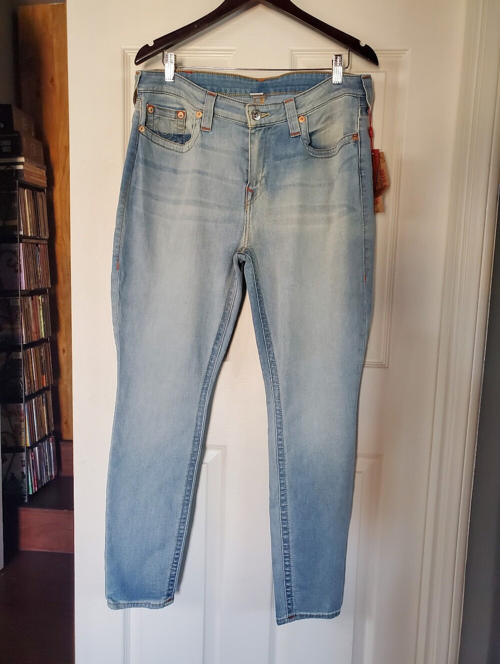 True Religion Curvy Skinny High-waisted Denim Blue Jeans Indigo Women's 34